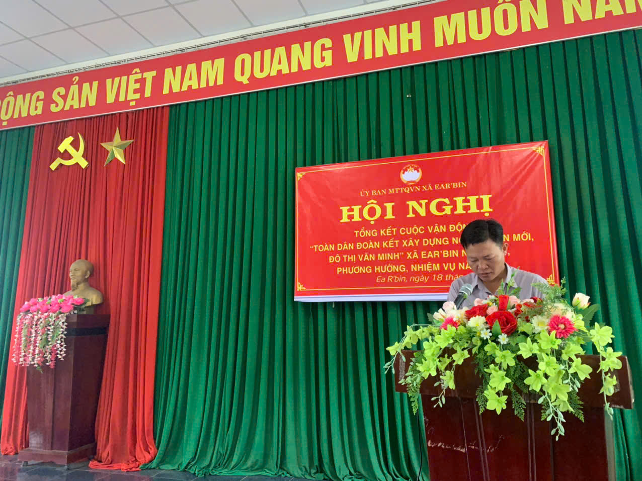 Hội nghị tổng kết việc thực hiện Cuộc vận động "Toàn dân đoàn kết xây dựng nông thôn mới, đô thị văn minh" năm 2024